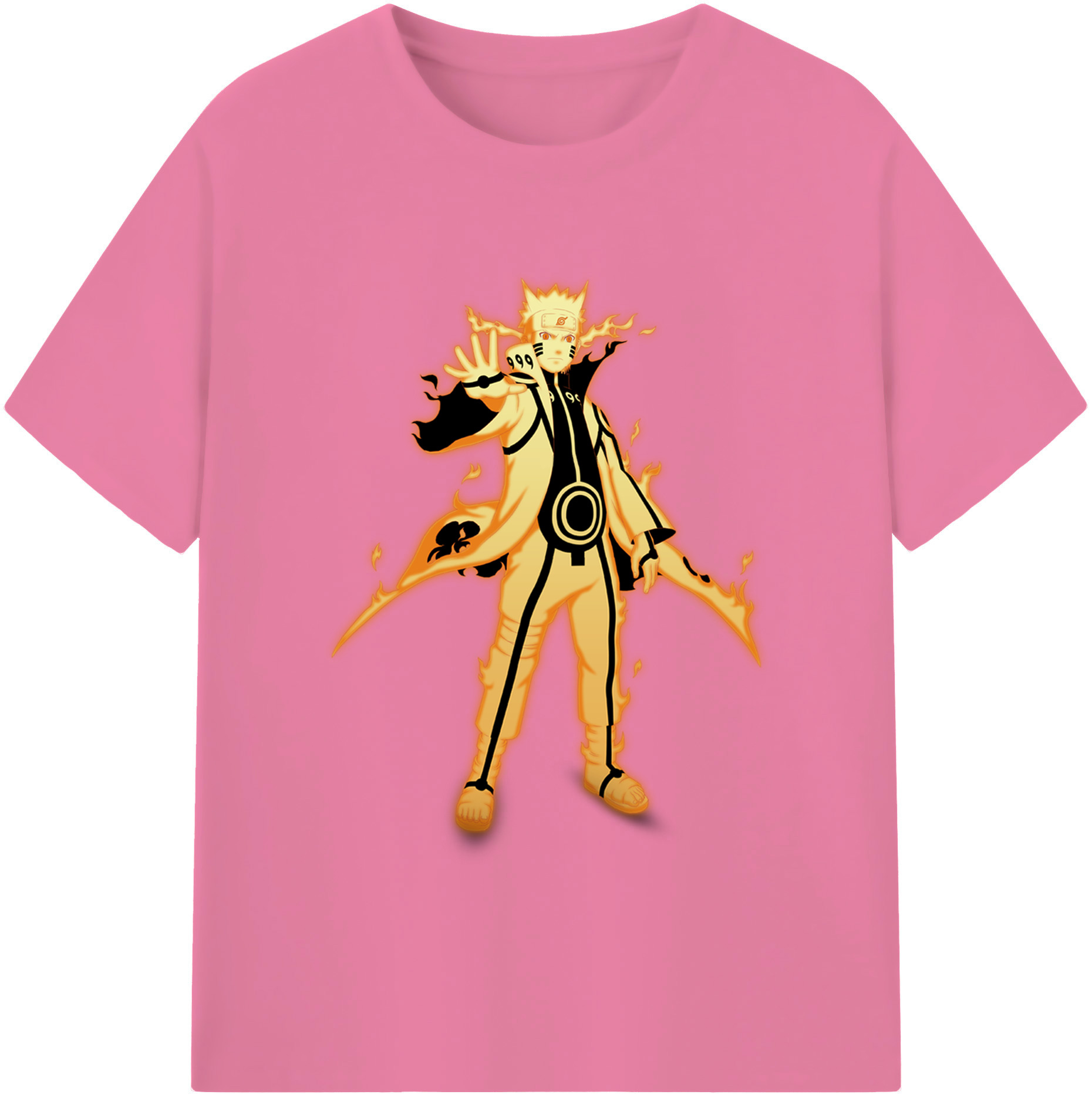（画像用） NARUTO -ナルト- うずまき ナルト Uzumaki Naruto 綿100％半袖Tシャツ（フロントプリント）